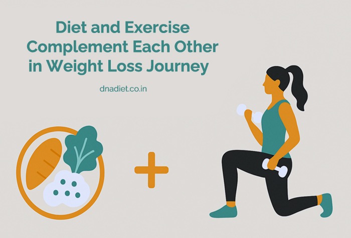 Diet and Exercise Complement Each Other in Weight Loss Journey