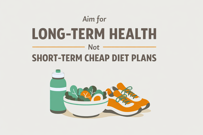 Aim for Long-Term Health — Not Short-Term Cheap Diet Plans