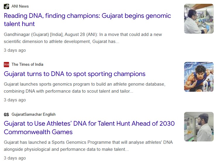 DNA based sports training in Gujarat